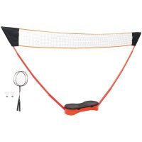 Badmintonset med 2 racketar, nät och förvaring 292x30x152 cm vidaXL