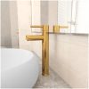 Badrumsblandare guld 12x30 cm vidaXL – miniatyr 1