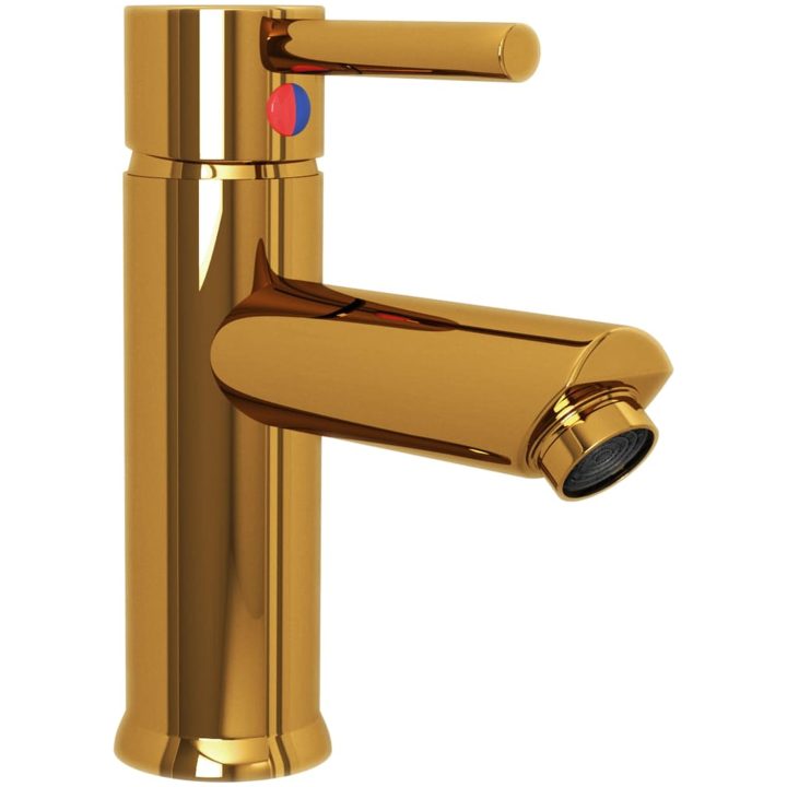 Badrumsblandare guld 130x176 mm vidaXL – bild 3