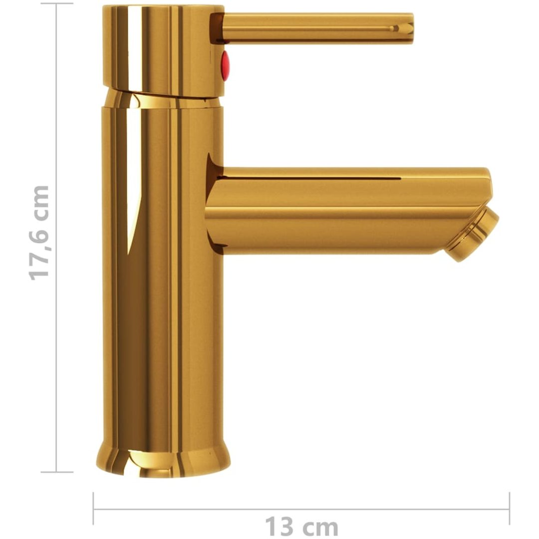Badrumsblandare guld 130x176 mm vidaXL – bild 5