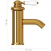 Badrumsblandare guld 130x180 mm vidaXL – miniatyr 5