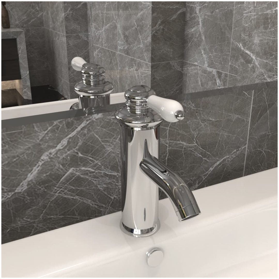 Badrumsblandare kromad finish 130x180 mm vidaXL