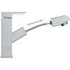 Badrumsblandare med utdragbar pip kromad finish 157x172 mm vidaXL – miniatyr 5
