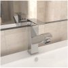Badrumsblandare med utdragbar pip kromad finish 157x172 mm vidaXL – miniatyr 1