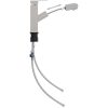 Badrumsblandare med utdragbar pip silver 157x172 mm vidaXL – miniatyr 2