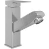 Badrumsblandare med utdragbar pip silver 157x172 mm vidaXL – miniatyr 3
