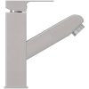 Badrumsblandare med utdragbar pip silver 157x172 mm vidaXL – miniatyr 4