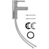 Badrumsblandare silver 130x176 mm vidaXL – miniatyr 2
