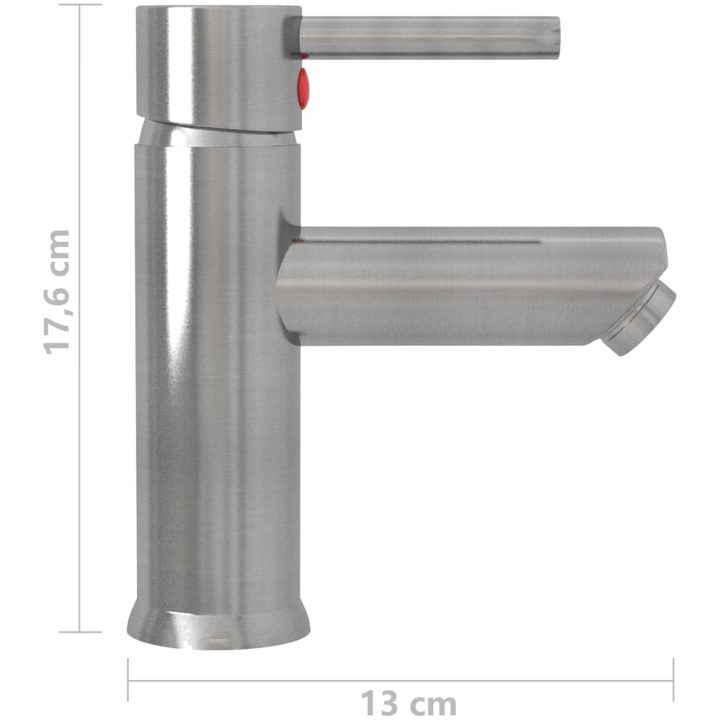 Badrumsblandare silver 130x176 mm vidaXL – bild 5
