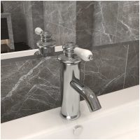 Badrumsblandare silver 130x180 mm vidaXL