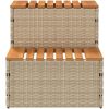 Badtunna Step beige konstrotting och solid akacia vidaXL 50 x 50 x 50.5 cm – miniatyr 4
