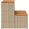 Badtunna Step beige konstrotting och solid akacia vidaXL 50 x 50 x 50.5 cm – miniatyr 5