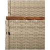 Badtunna Step beige konstrotting och solid akacia vidaXL 50 x 50 x 50.5 cm – miniatyr 7