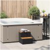 Badtunna Step Black konstrotting och solid akacia vidaXL 50 x 50 x 50.5 cm – miniatyr 2