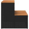 Badtunna Step Black konstrotting och solid akacia vidaXL 50 x 50 x 50.5 cm – miniatyr 5