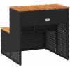 Badtunna Step Black konstrotting och solid akacia vidaXL 50 x 50 x 50.5 cm – miniatyr 6