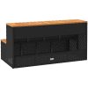 Badtunna Step Black konstrotting solid akacia vidaXL 100 x 50 x 50.5 cm – miniatyr 6