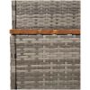 Badtunna Step Grey konstrotting och solid akacia vidaXL 50 x 50 x 50.5 cm – miniatyr 7
