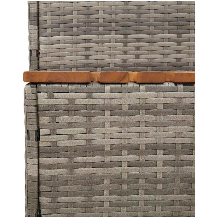 Badtunna Step Grey konstrotting och solid akacia vidaXL 50 x 50 x 50.5 cm – bild 7