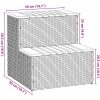 Badtunna Step Grey konstrotting och solid akacia vidaXL 50 x 50 x 50.5 cm – miniatyr 9
