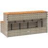 Badtunna Step ljusgrå konstrotting och solid akacia vidaXL 100 x 50 x 50.5 cm – miniatyr 6