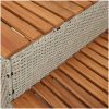 Badtunna Step ljusgrå konstrotting solid akacia vidaXL 50 x 50 x 50.5 cm – miniatyr 8