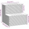 Badtunna Step ljusgrå konstrotting solid akacia vidaXL 50 x 50 x 50.5 cm – miniatyr 9