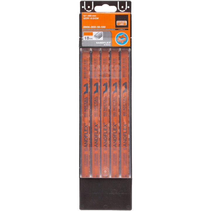 Bågfilsblad Sandflex BAHCO 300 mm/18-28 Tänder – bild 2