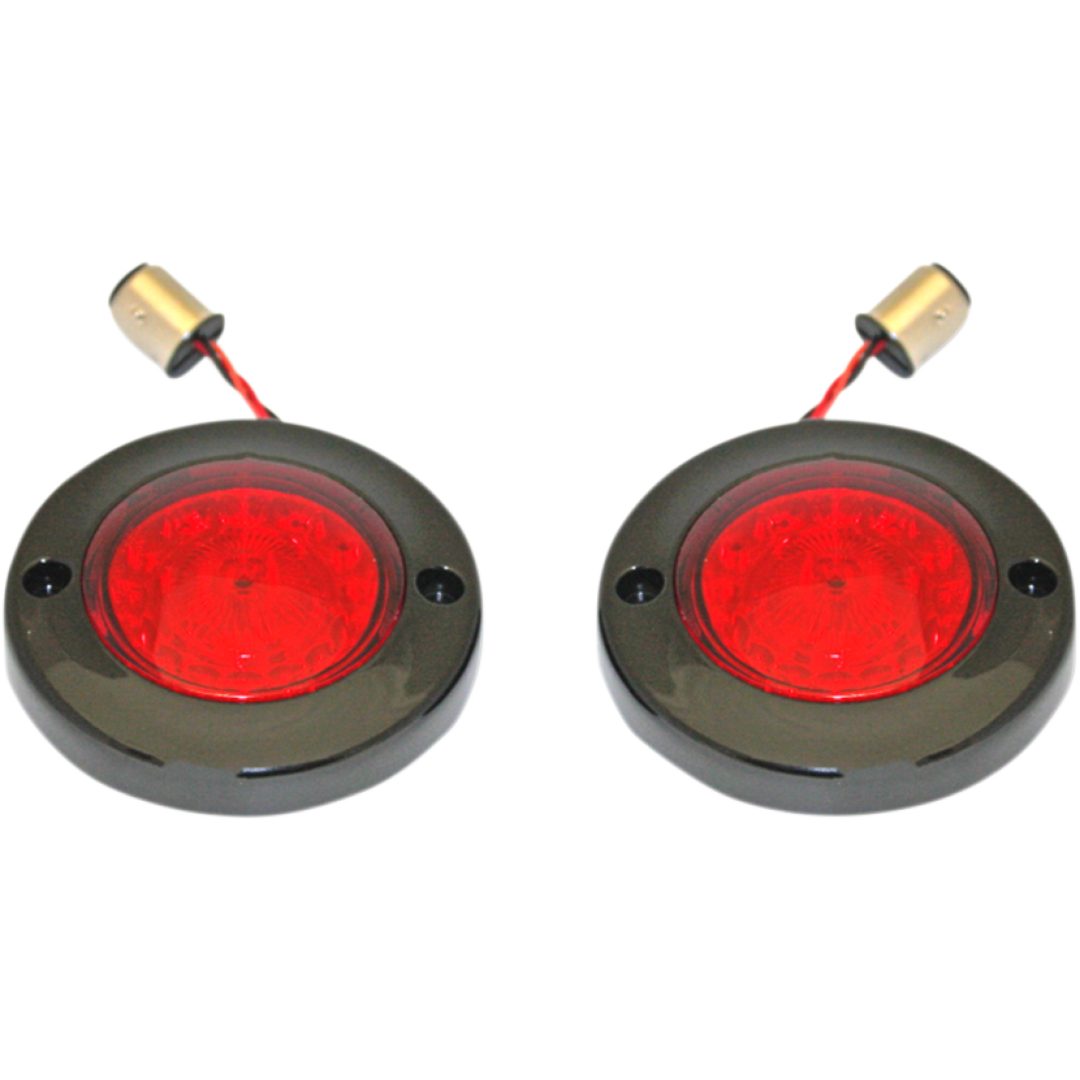 Bakblinkers Probeam® Platt Röd/Svart CUSTOM DYNAMICS Blinkerssats