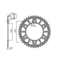 Bakdrev 420 Alu 7075 SUNSTAR