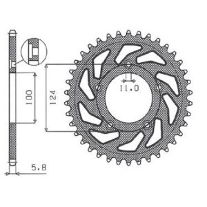 Bakdrev 428 Alu 7075 SUNSTAR