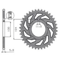 Bakdrev 428 Alu 7075 SUNSTAR