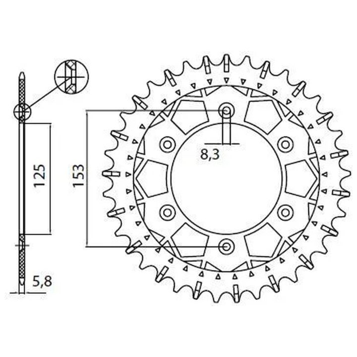 Bakdrev 520 Works-Z Stål SUNSTAR 46 – bild 3