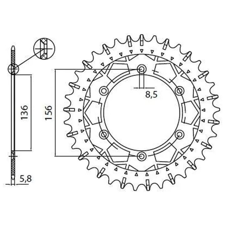 Bakdrev 520 Works-Z Stål SUNSTAR 48 – bild 2