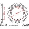 Bakdrev Aluminium JT SPROCKETS Svart – miniatyr 1