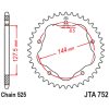 Bakdrev Aluminium Standard 525 JT SPROCKETS – miniatyr 1