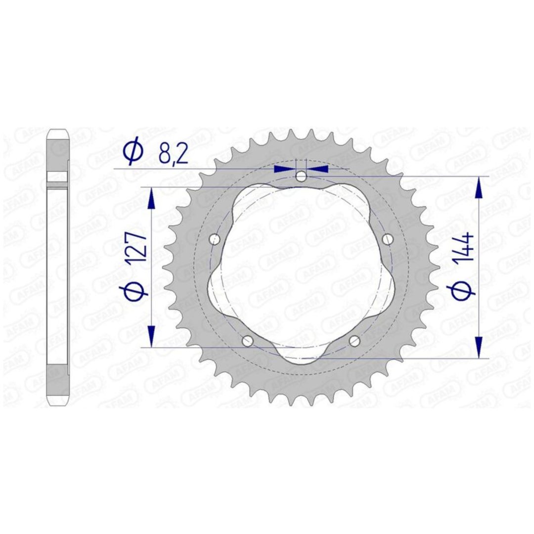 Bakdrev Aluminium Ultra-Light Afam 37/525