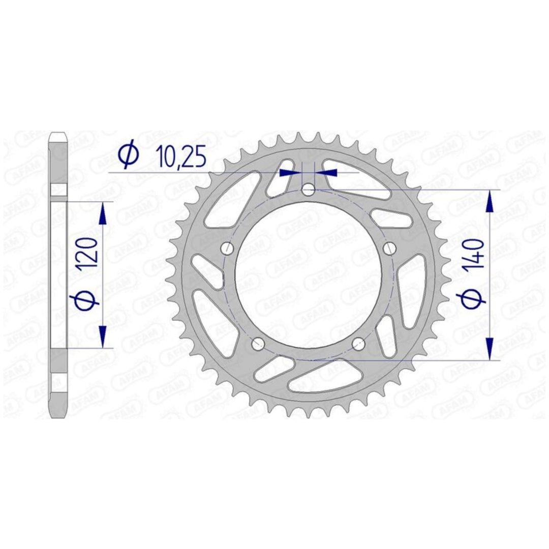 Bakdrev Aluminium Ultra-Light Afam 38/520