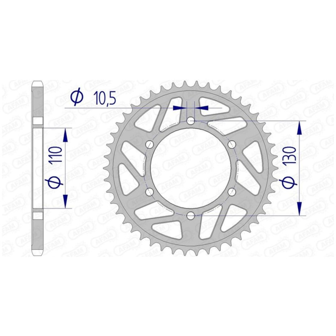 Bakdrev Aluminium Ultra-Light Afam 40/520