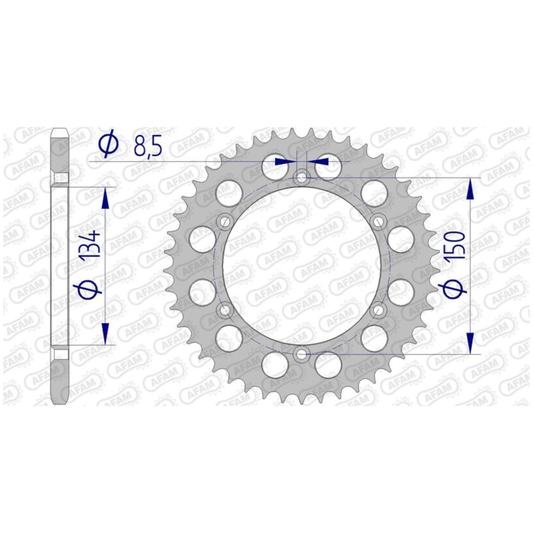 Bakdrev Aluminium Ultra-Light Afam 42/520