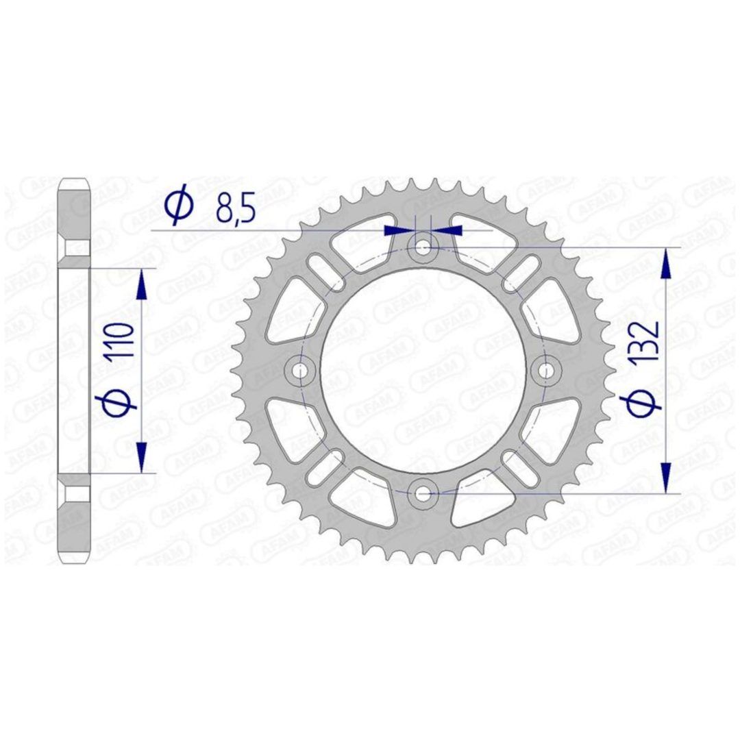 Bakdrev Aluminium Ultra-Light Afam 46/428