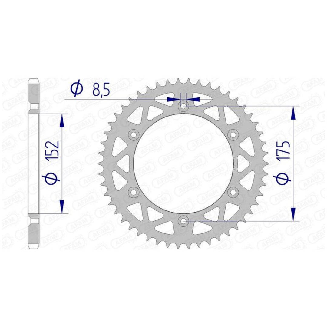 Bakdrev Aluminium Ultra-Light Afam 48/520