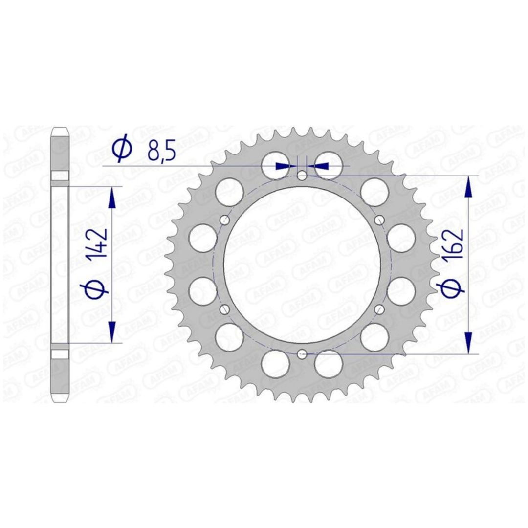 Bakdrev Aluminium Ultra-Light Afam 48/520