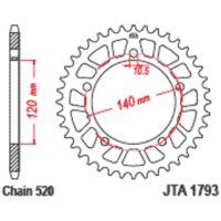 Bakdrev Kolstål JT SPROCKETS Svart
