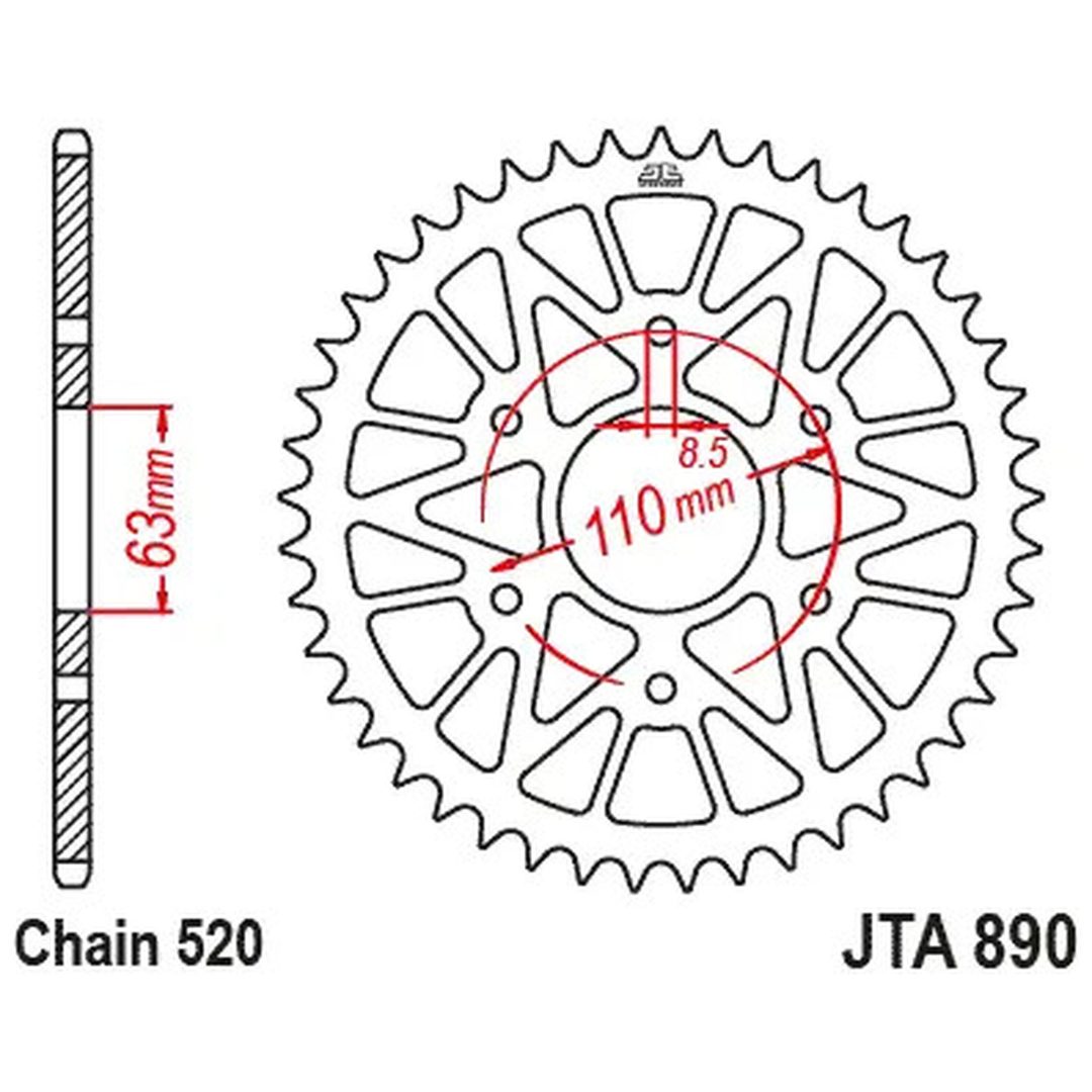 Bakdrev RaceLite 525 Svart JT SPROCKETS – bild 3