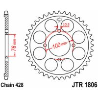 Bakdrev Stål Standard JT SPROCKETS