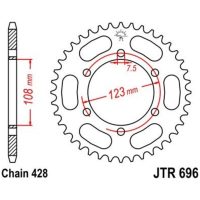 Bakdrev Stål Standard JT SPROCKETS