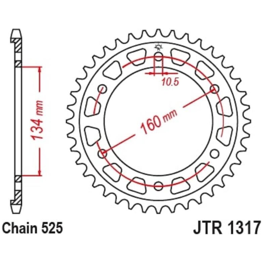 Bakdrev Stål Standard JT SPROCKETS