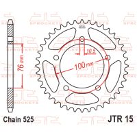 Bakdrev Stål Standard JT SPROCKETS