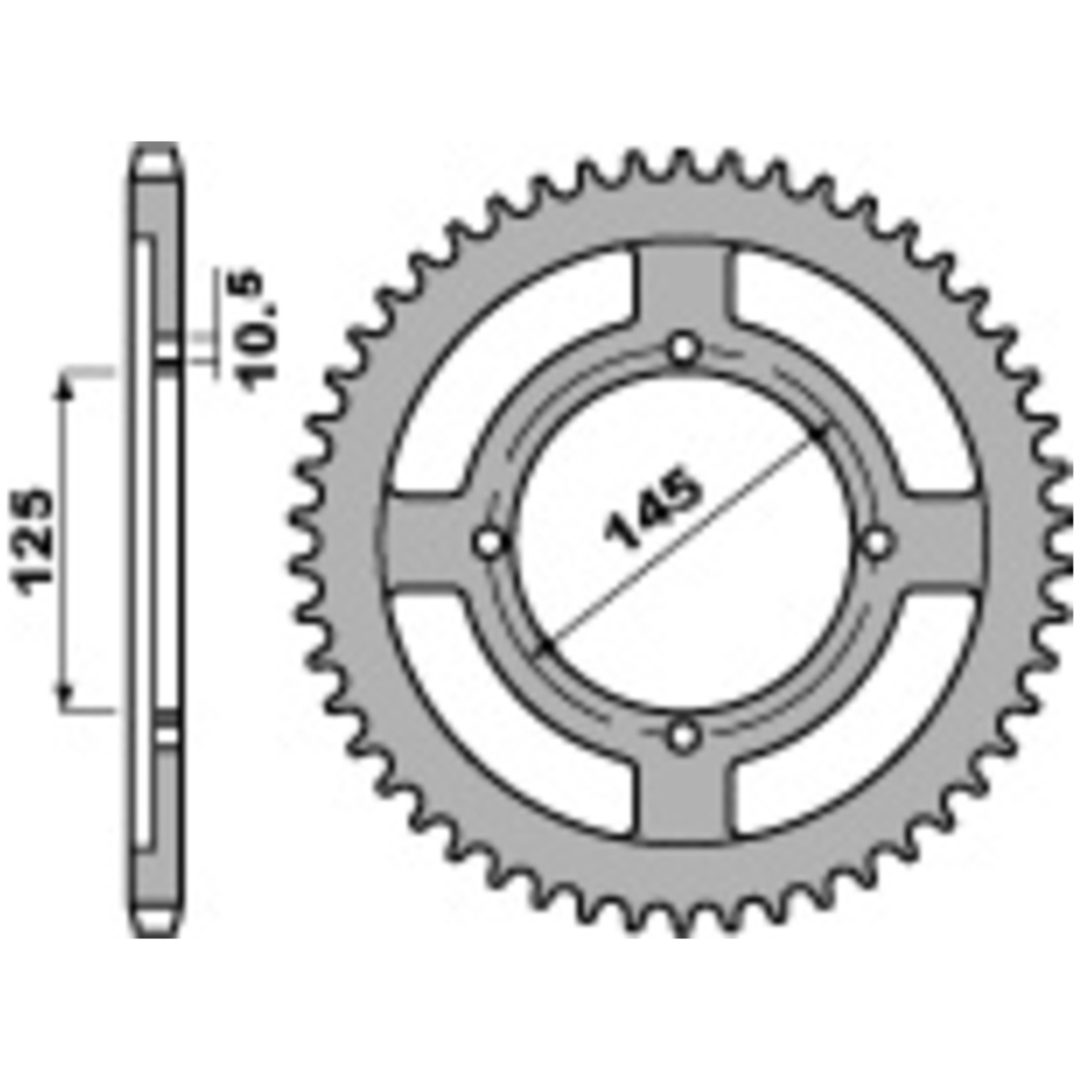 Bakdrev Stål Standard PBR Kugg: 59